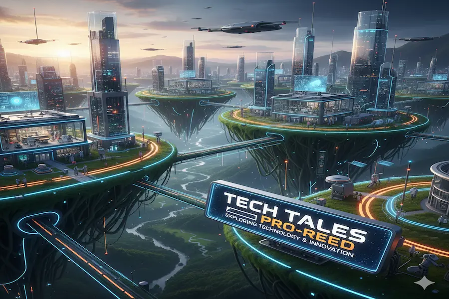 Tech Tales Pro-Reed logo representing a leading platform for technology news and reviews.